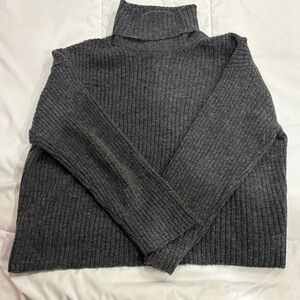 Cozy Gray Turtleneck Sweater